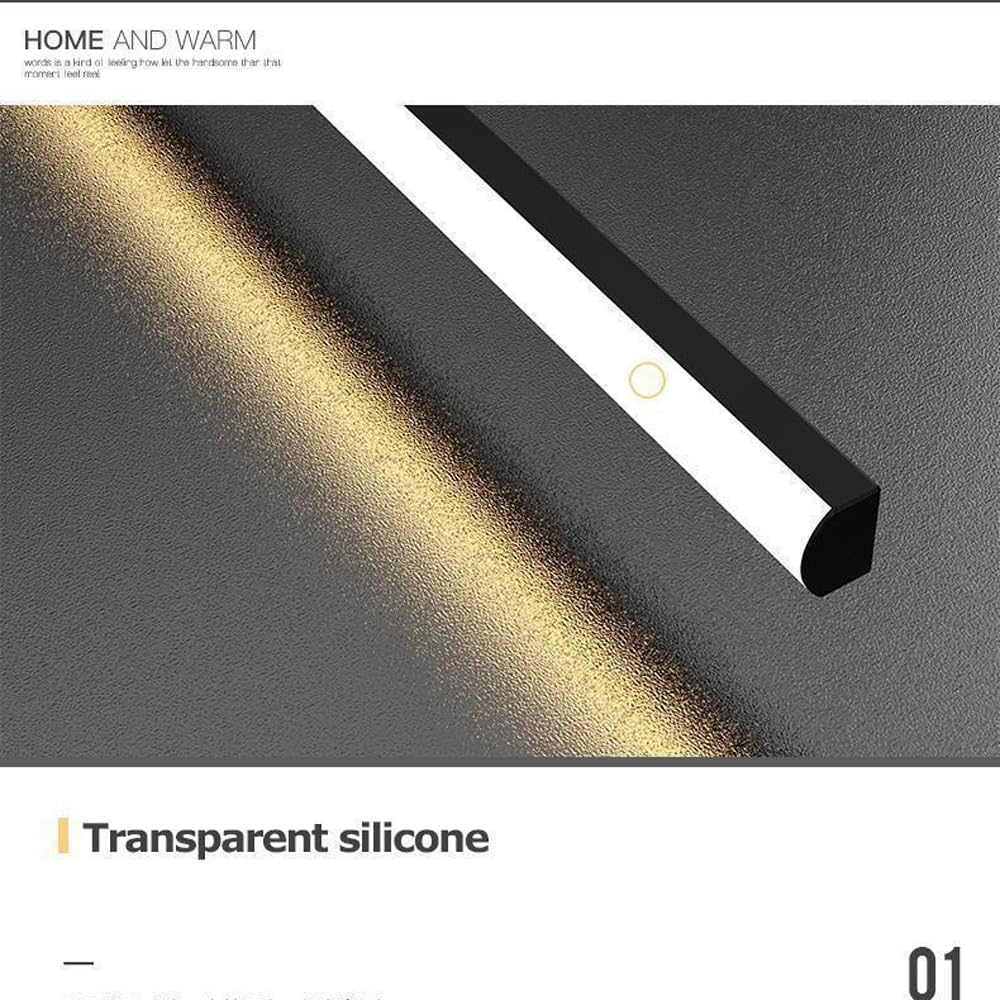 Lustre LED Moderne pour Salle à Manger, luminaire linéaire, Spot Suspendu, Style Nordique, Noir et Blanc, Tube Long, éclairage pour îlot de Cuisine, Restaurant, Salon, lumière Chau
