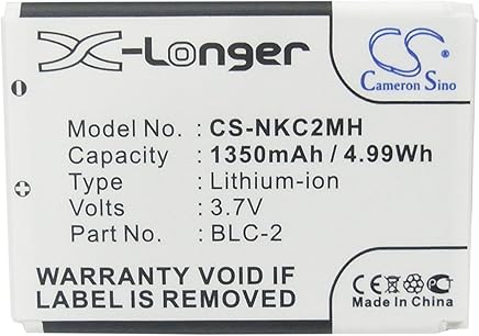 CS 1350?mAh bater?a de Ion de Litio para Nokia BLC-2, sustituye a Nokia 1220,1221,1260,1261,2260,3310 CS 1350?mAh bater?a de Ion de Litio para Nokia BLC-2, sustituye a Nokia 1220,1221,1260,1261,2260,3310