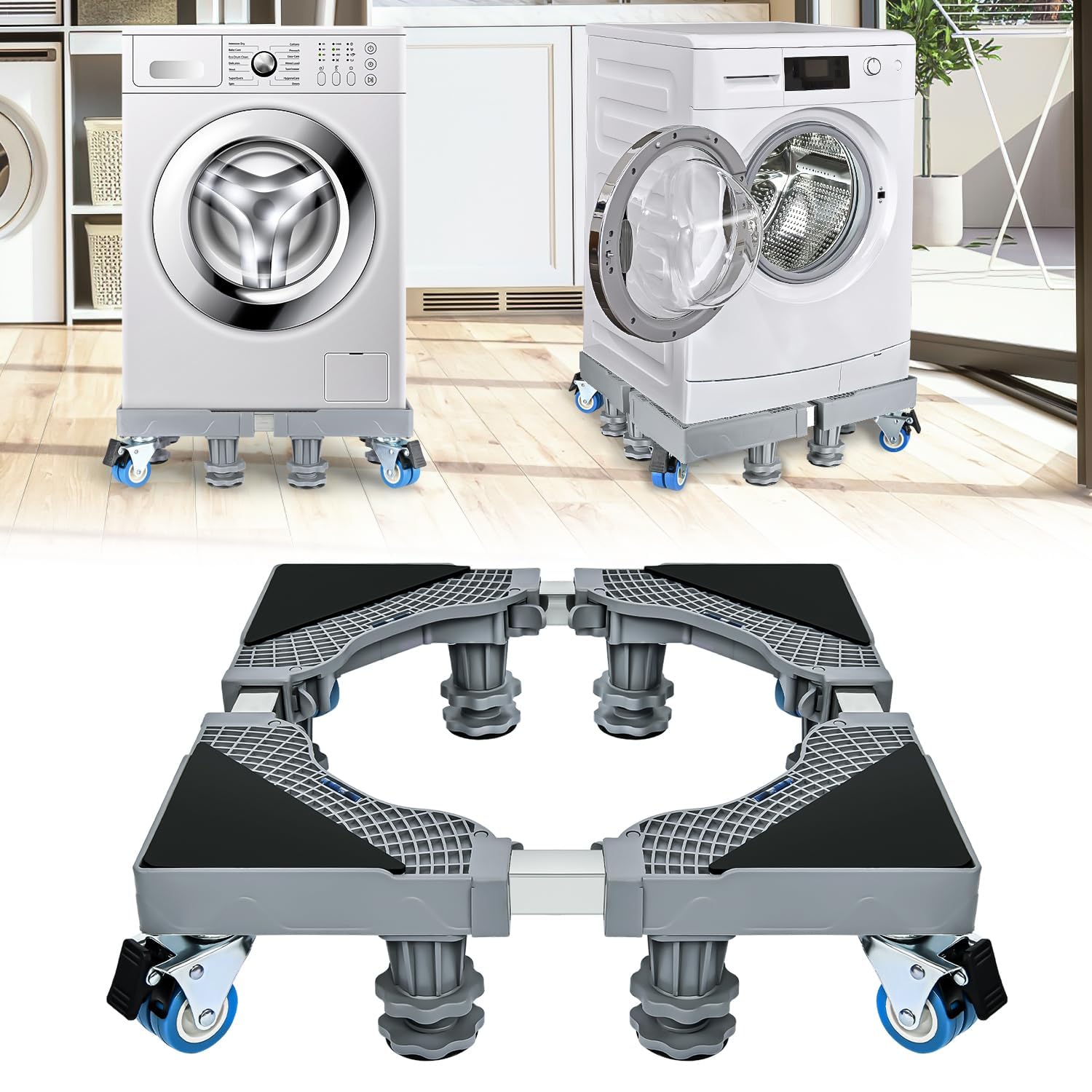 Amazon.co.jp: 洗濯機 かさ上げ台 洗濯機 台 キャスター付き 耐荷重