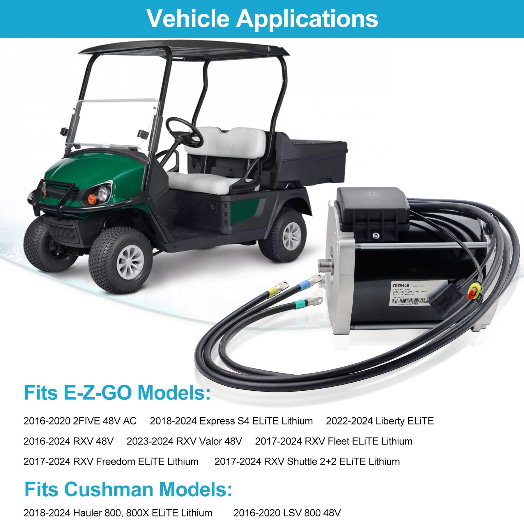 Amazon.co.jp: 680638 48V AC 電動ゴルフカートモーター E-Z-GOモデル