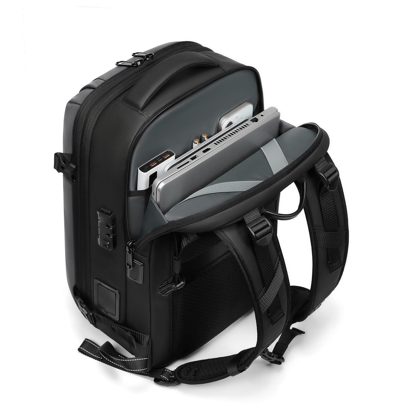 Haofy Vakuumversiegelter Reiserucksack 19 Zoll, 25 L Bis 60 L Erweiterbar