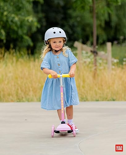 Miniatura 8 de Teeny  Scooter de 3 ruedas color menta para niños y niños pequeños de 3 a 6 años  Ruedas intermitentes  Altura ajustable de 53 a 27.6 in  My First