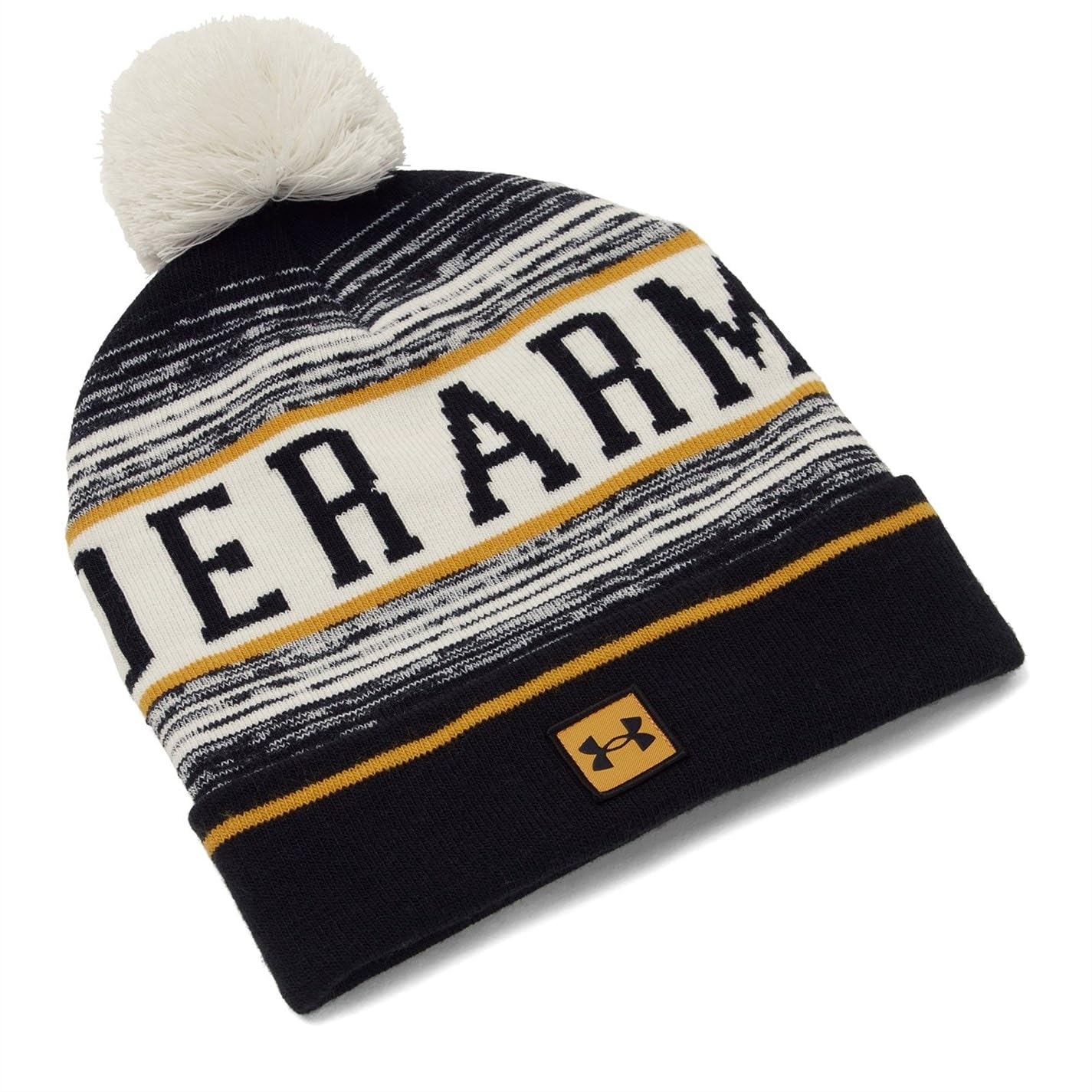 Under Armour Mens M Halftime Pom Beanie Beany White Mens