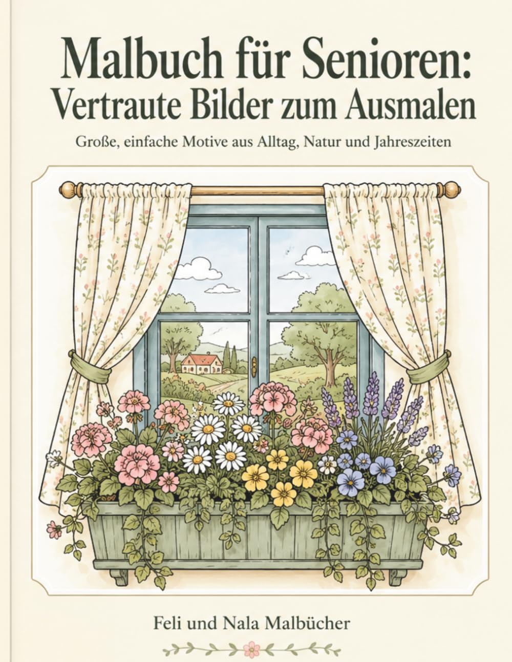 Malbuch für Senioren: Vertraute Bilder zum Ausmalen: Große, einfache Motive aus Alltag, Natur und Jahreszeiten