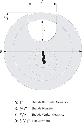 Miniatura 5 de ABUS 2080 KD B candado con llaves distintas de acero inoxidable para alta y extrema seguridad