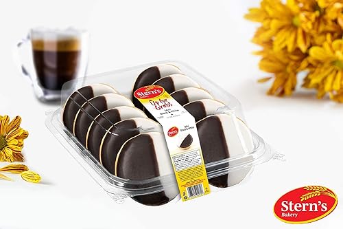 Miniatura 9 de Galletas blancas y negras  10 unidades Galletas blancas y negras estilo NY  Pasteles de aperitivos  Frescas y deliciosas  Sin nueces y Kosher  10