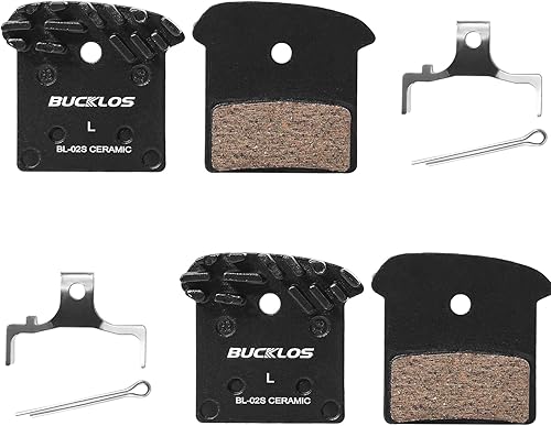 BUCKLOS 2 pares de pastillas de freno de disco BL-01S para cerámica Shimano N03A N04C L05A K04S K04Ti K05S K05Ti M8110 M7110 R9170-F R8070-F R7070-F