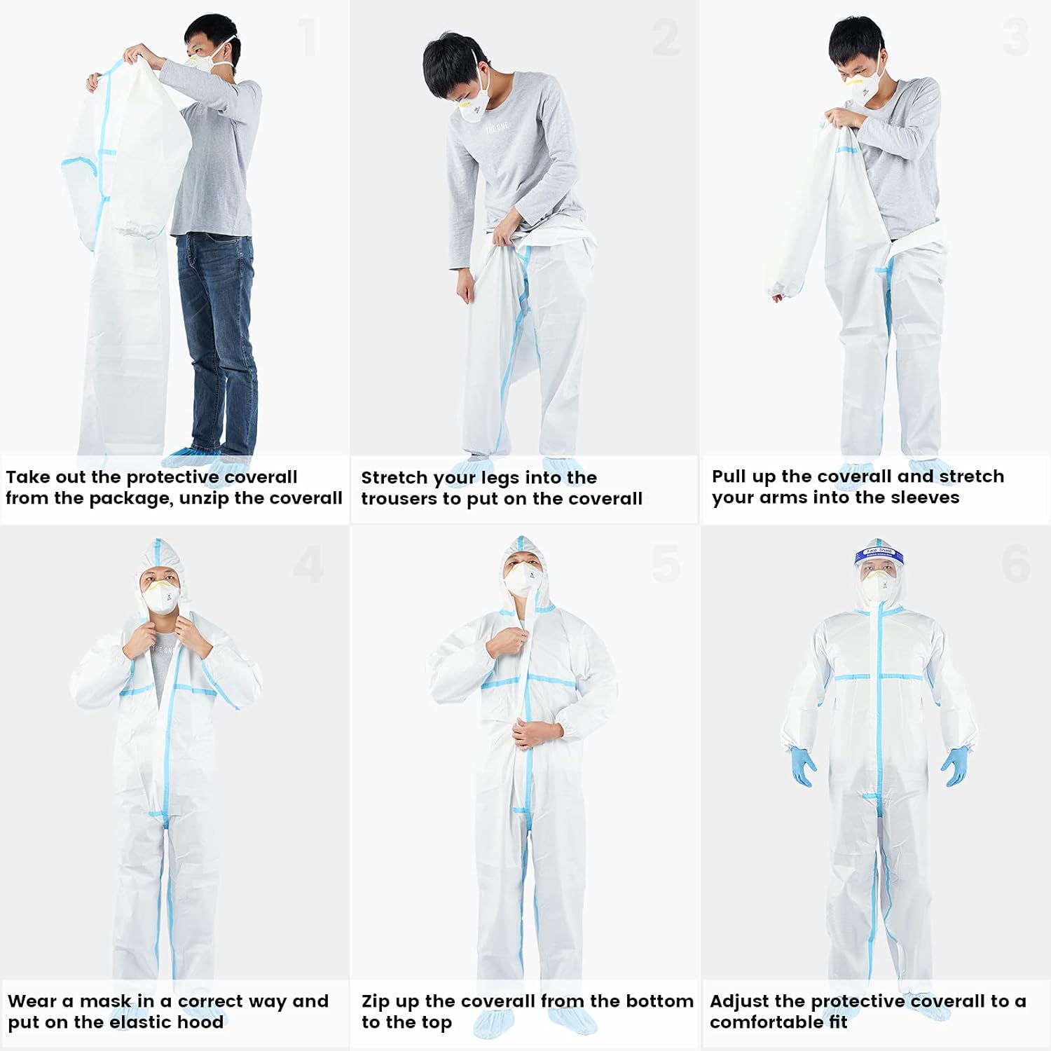 80% оƒƒ Dіѕсоunt YIBER Disposable Protective Coverall Hazmat Suit - Made of SMS Material With Sealed Tape - Heavy-Duty Protection - Full Body Protective from Hazmat and Contamination - 1 PCS/PACK (S, White) Chеареѕt 🛒 YIBER Disposable Protective Coverall Hazmat Suit - Made of SMS Material With Sealed Tape - Heavy-Duty Protection - Full Body Protective from Hazmat and Contamination - 1 PCS/PACK (S, White)