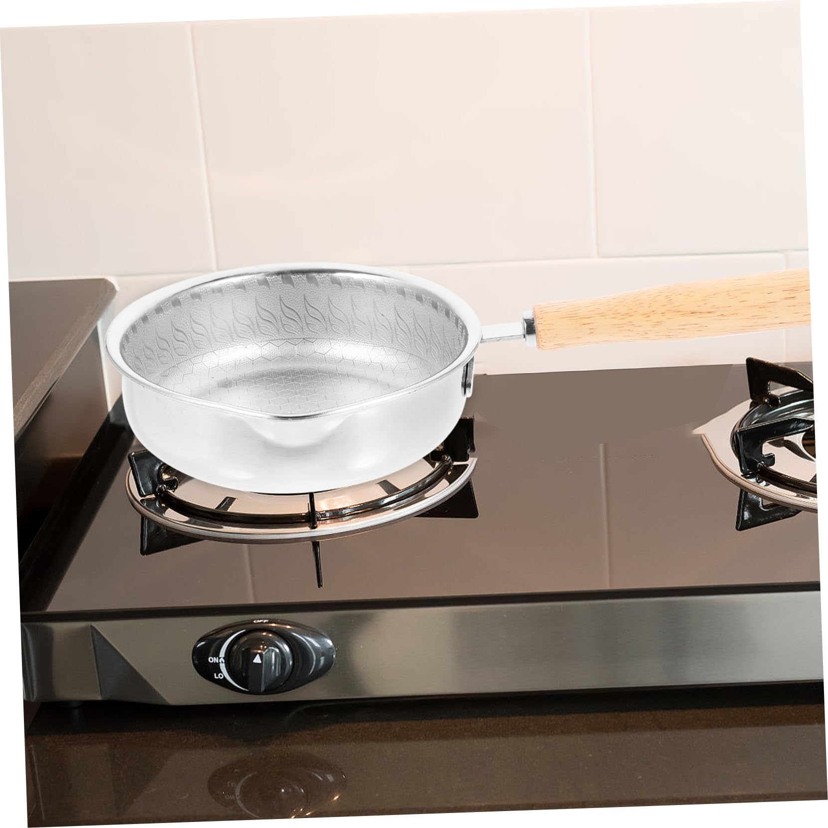 Cabilock Padella Antiaderente in Acciaio 316 Padella Nido D’alveare Per Cucinare Uova, Bistecche e Altri Alimenti Con Fondo Piatto Per Distribuzione Uniforme Del Calore, Manico Comodo Per i