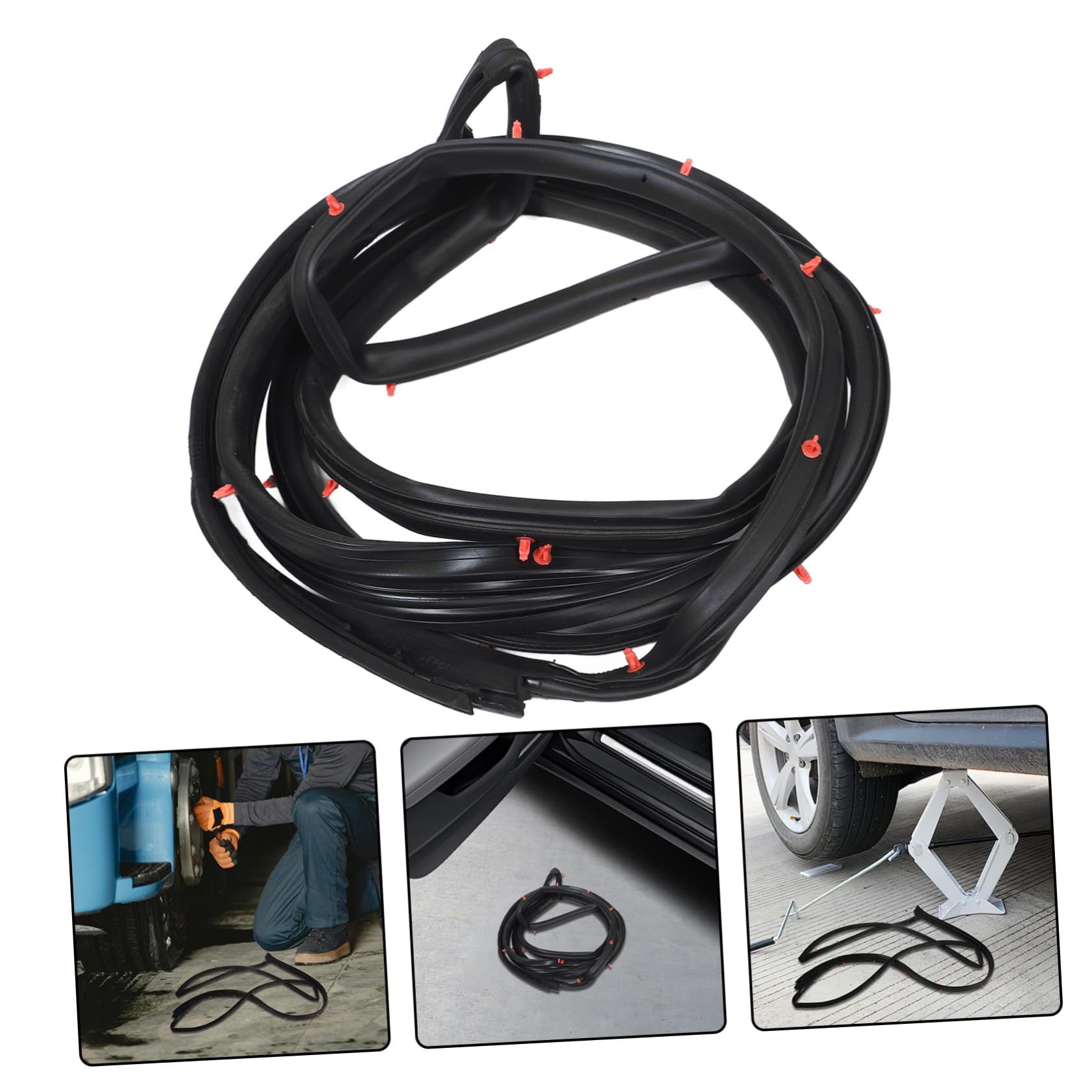 1rollo Protector De Goma para Puertas De Automóviles Sello De Entrada De Caucho Compatible Modelos Fácil Instalación y Resistente Altas Temperaturas