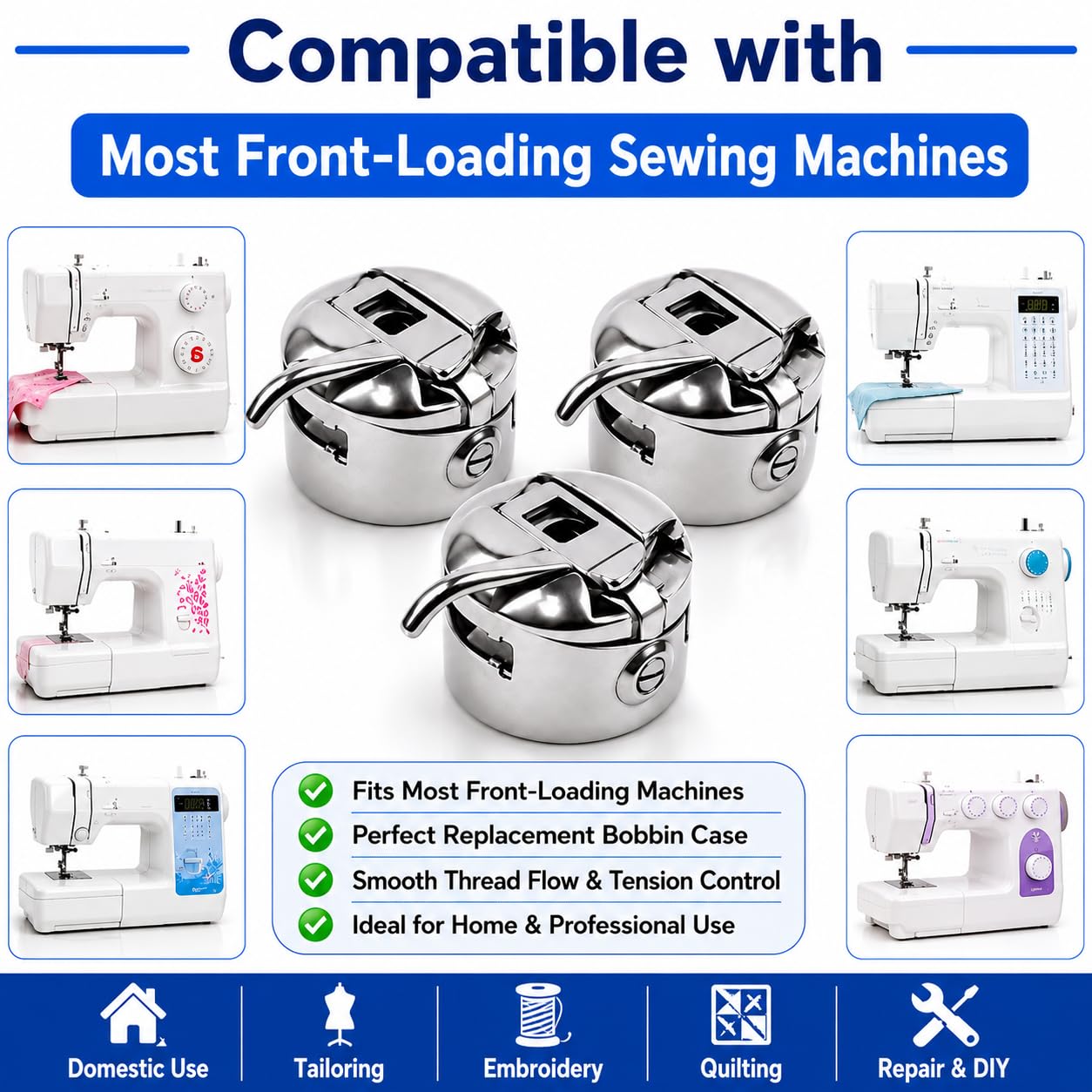 Zenith Original Bobbin Case, Set of 3, Durable Bobbin Case,Steel — Amazon image 2
