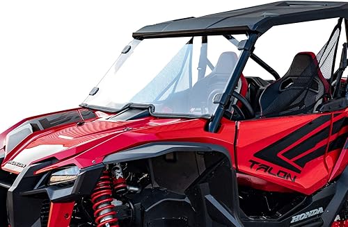 SuperATV - Parabrisas completo resistente a los arañazos para Honda Talon 2019+ 1000X / 1000R / 1000X-4 | Policarbonato de 1/4 pulgadas de grosor
