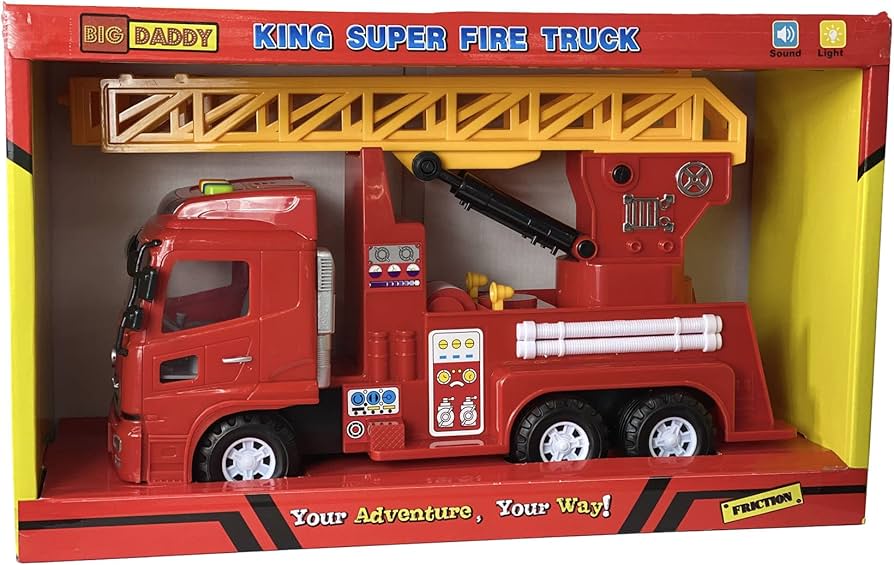 Amazon.com: Big Daddy Extra Big Heavy Duty Toy Truck Series (Fire Truck Ladder) : Toys & Games