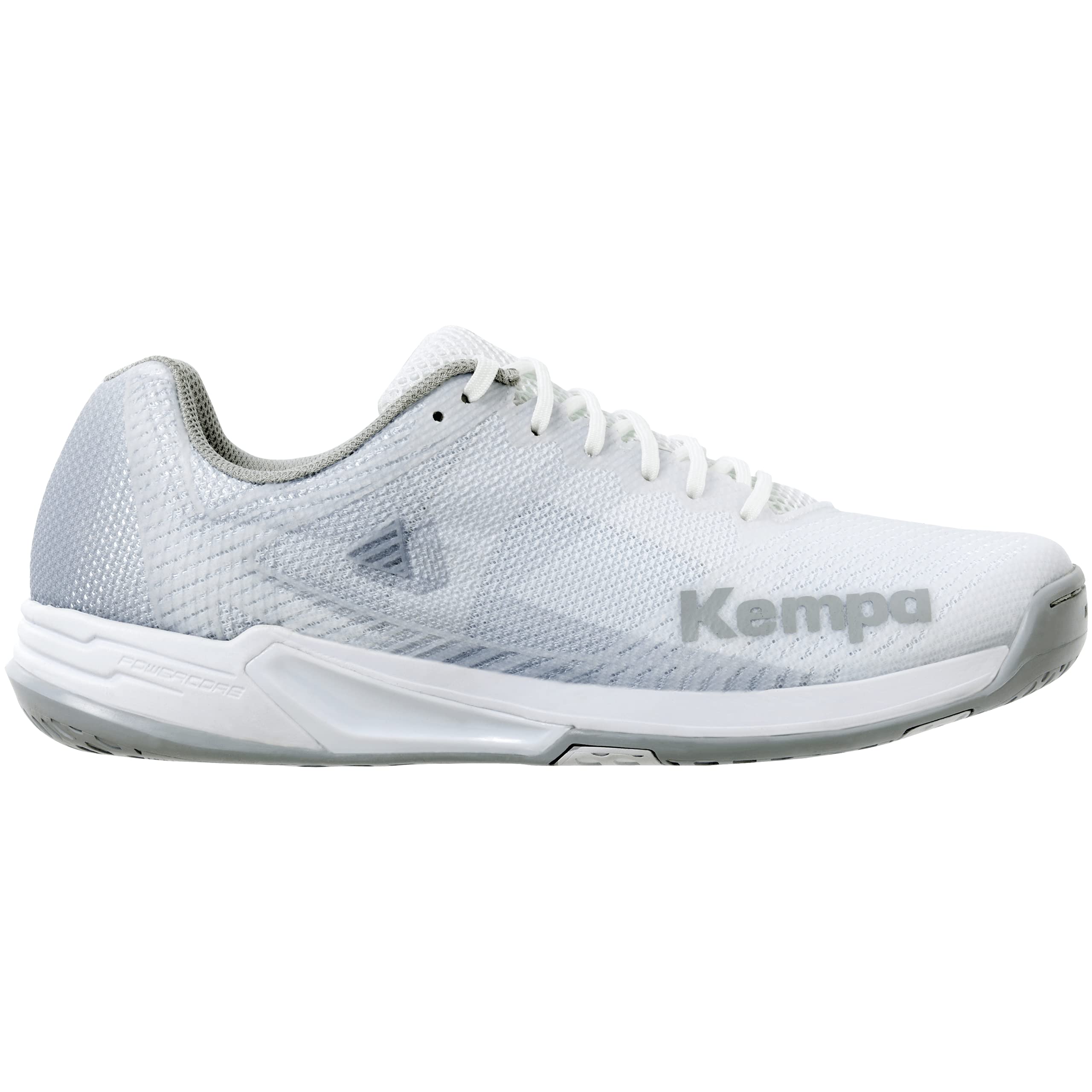 Kempa Wing 2.0 Women Handball Shoe, Blanc/gris Froid, 3.5 UK