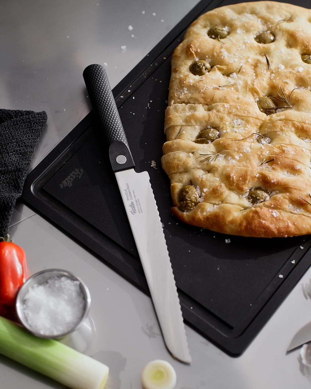 Fissler Procut/Premium-Brotmesser (21 cm) handgeschliffene Edelstahlklinge, Made in Germany, Allzweck-Küchenmesser, extra scharfe Messerklinge, ergonomisch
