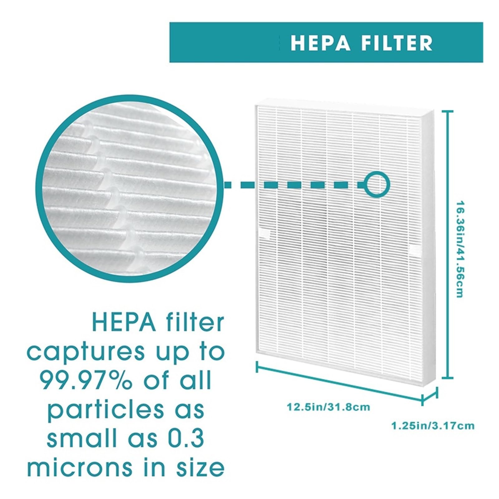 Filtro De Aire HEPA De Repuesto,Compatible Con Winix,PlasmaWave tamaño 1