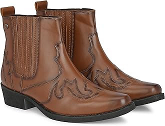 Delize Men's Cowboy Ankle Boots