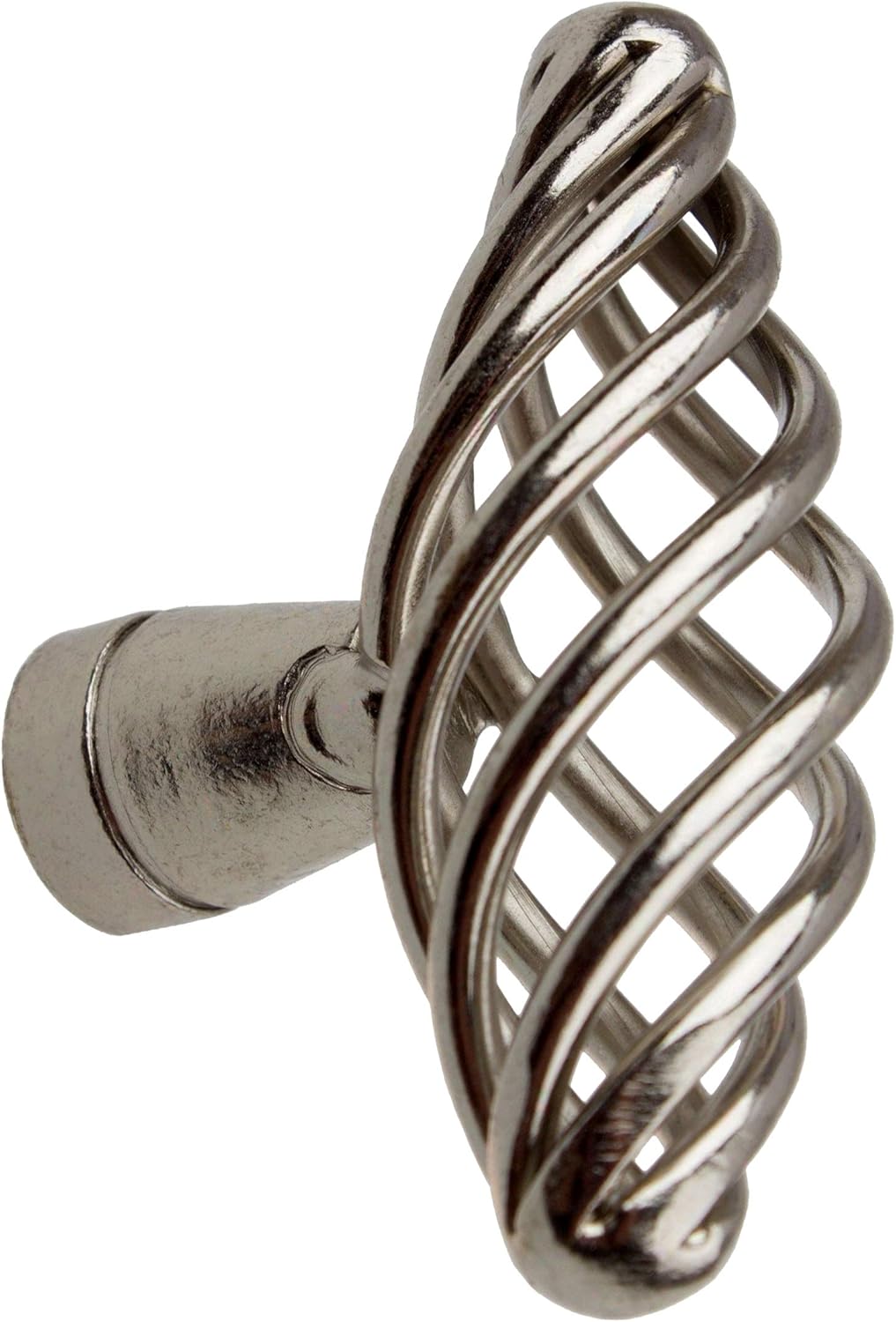 Retro Oval Birdcage Cabinet Knob, 2 Inch, Oil Rubbed Bronze, Steel, Bronze, Easy to Install, Indoor Use, Fits Most Cabinets, Drawer & Door, Brown