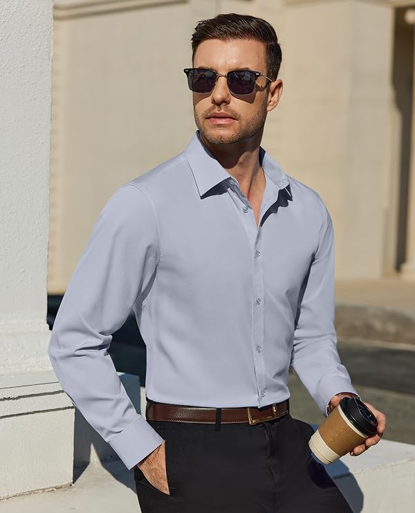 Lion Nardo Men Slim Fit Dress Shirts Long Sleeve Button Down Shirt by Lion Nardo - Used condition - Image 3