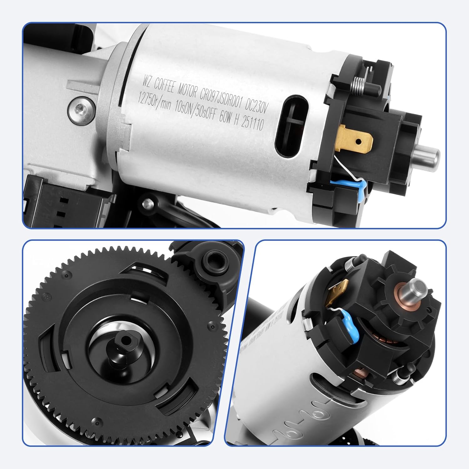 Coffee Grinder Motor, Fit for Philips EP1221 2121 2124 2136 3146 5144 Espresso Machine - Replace GMCV-FLP-YMOQ-125 Coffee Maker Machine Grinder Motor