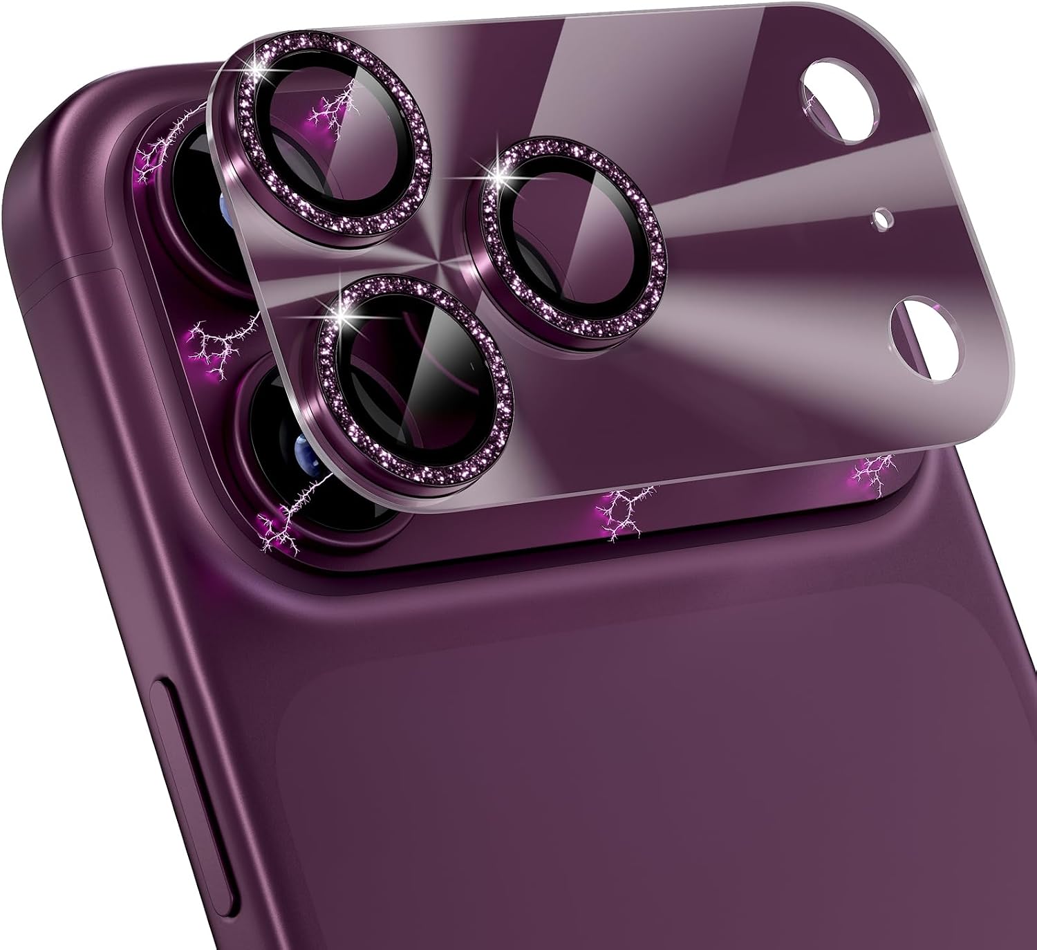 Choiche for iPhone 18 Pro Camera Lens Protector, Light-Burgundy