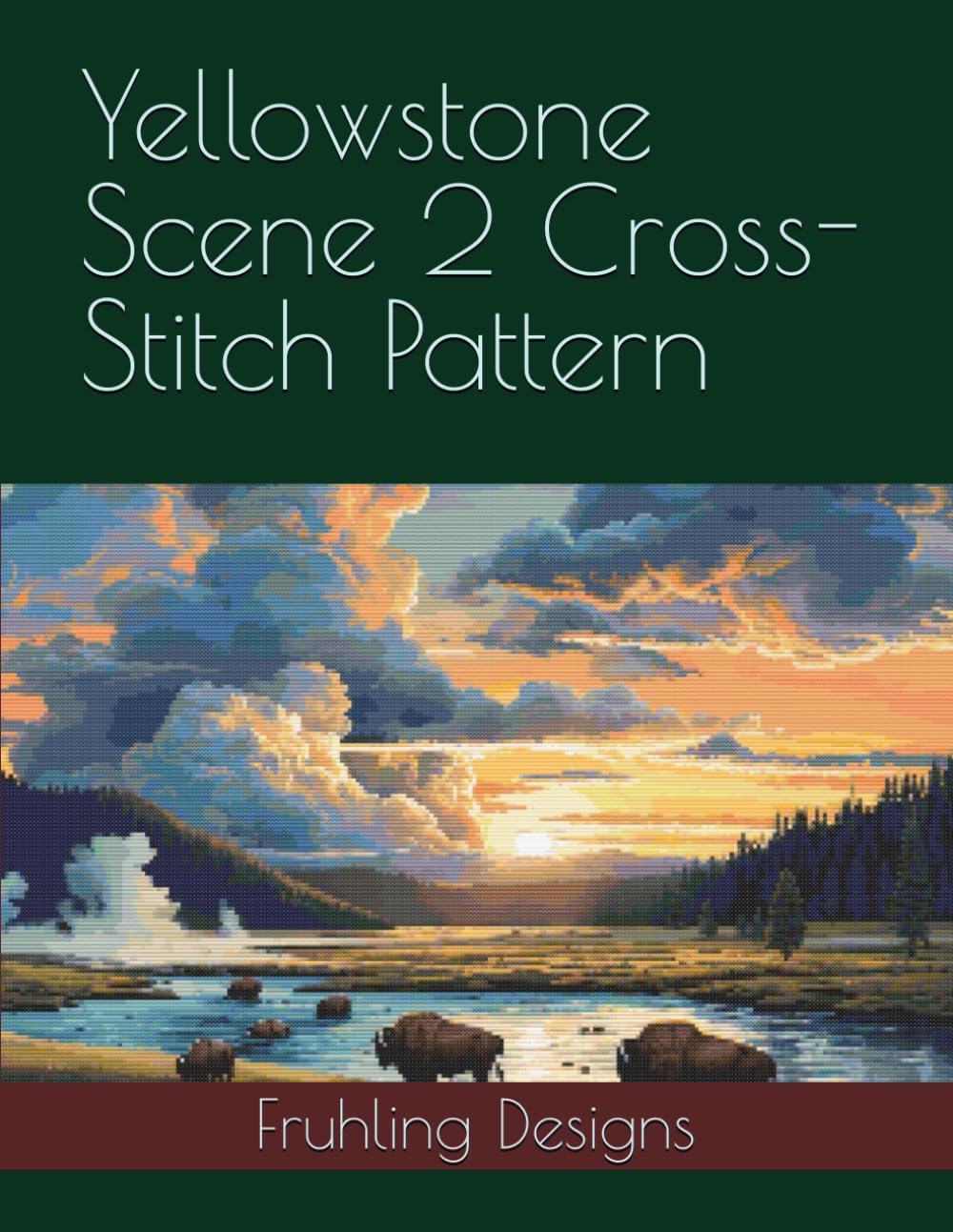 Yellowstone Scene 2 Cross-Stitch Pattern