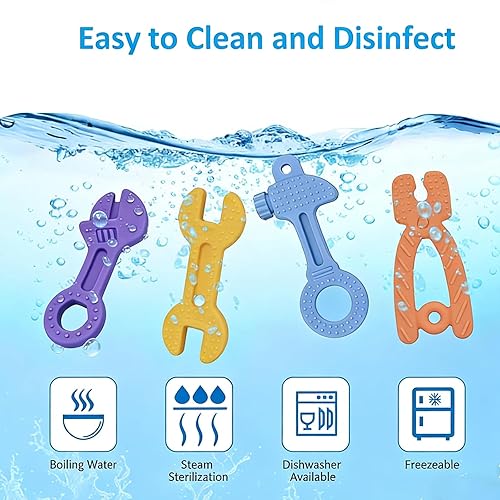 Miniatura 2 de Haili - Juguetes de dentición para bebés, mordedores para bebés de 3 a 6 meses, mordedores de silicona sin BPA para bebés de 6 a 12 meses de 0 a 6