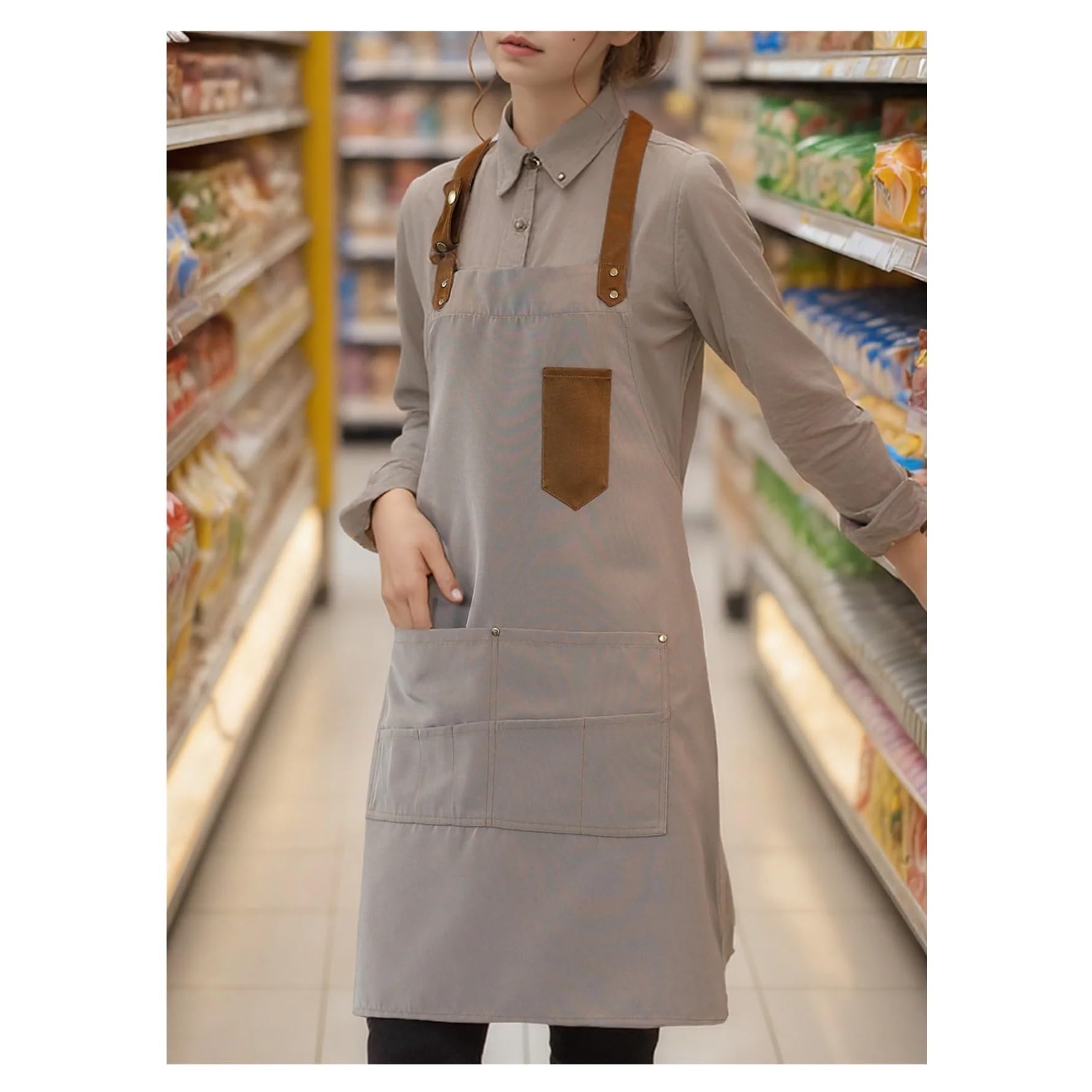 2 Stück Unisex-Küchen-Kochschürze, Arbeitskleidung Für Kochen