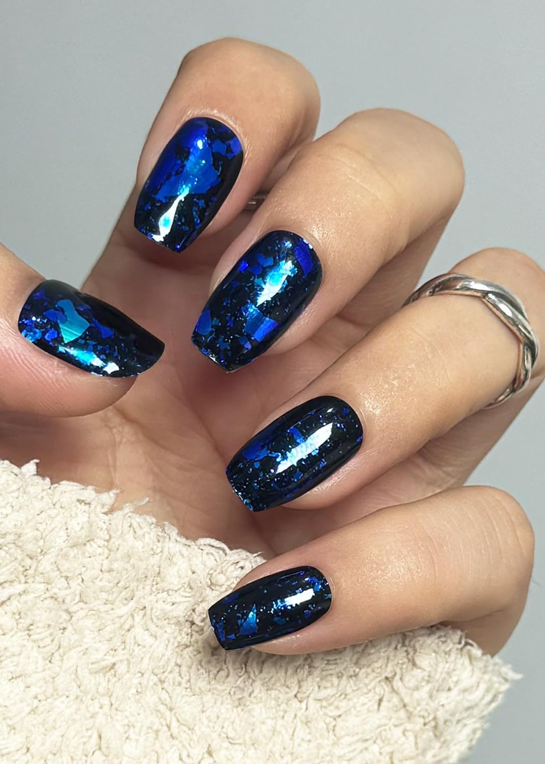 Semi Cured Gel Nail Strips, Burgundy Cat Eye 20pcs Adhesive UV Sticker, Wraps for Home Manicure DIY