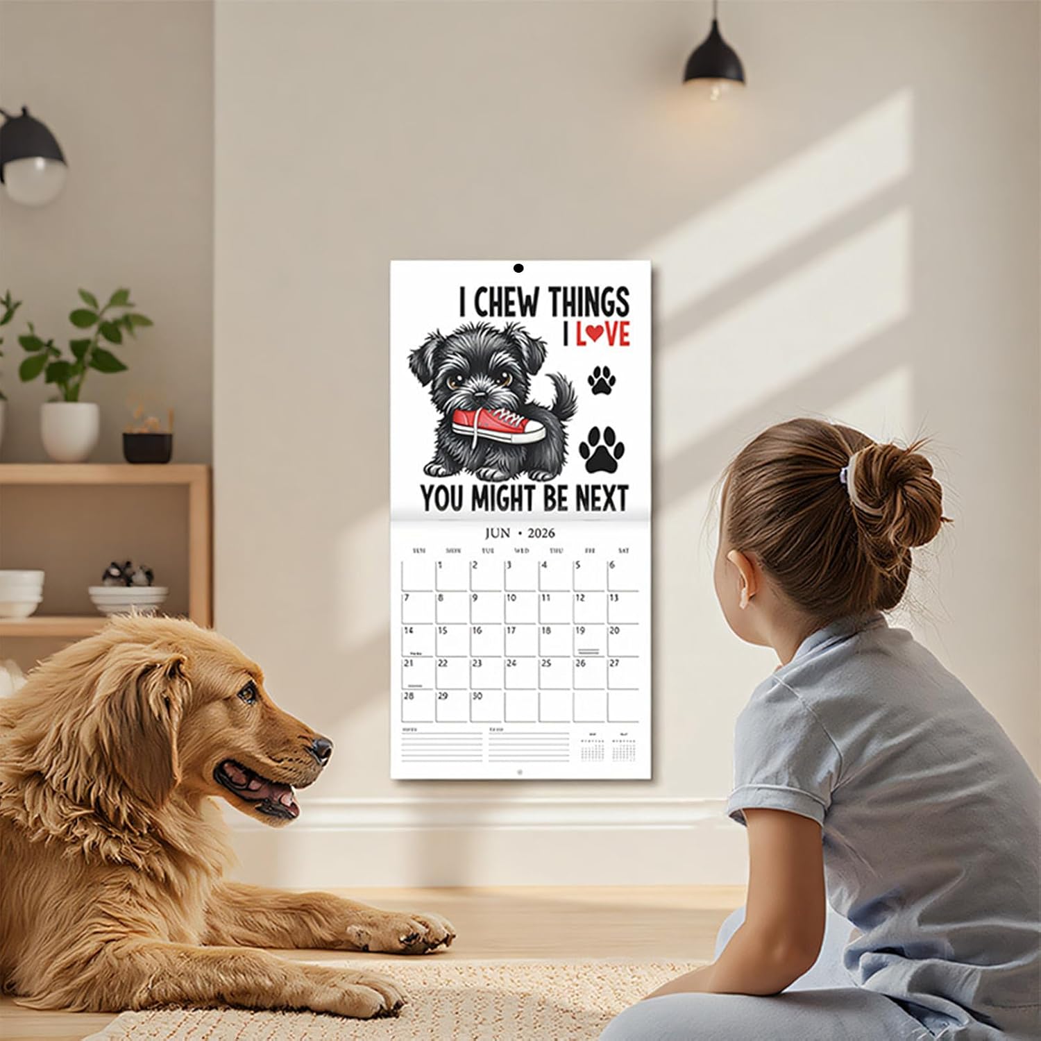 2026 Wall Calendar Funny Whiteboard Monthly Organization Schedule image 3