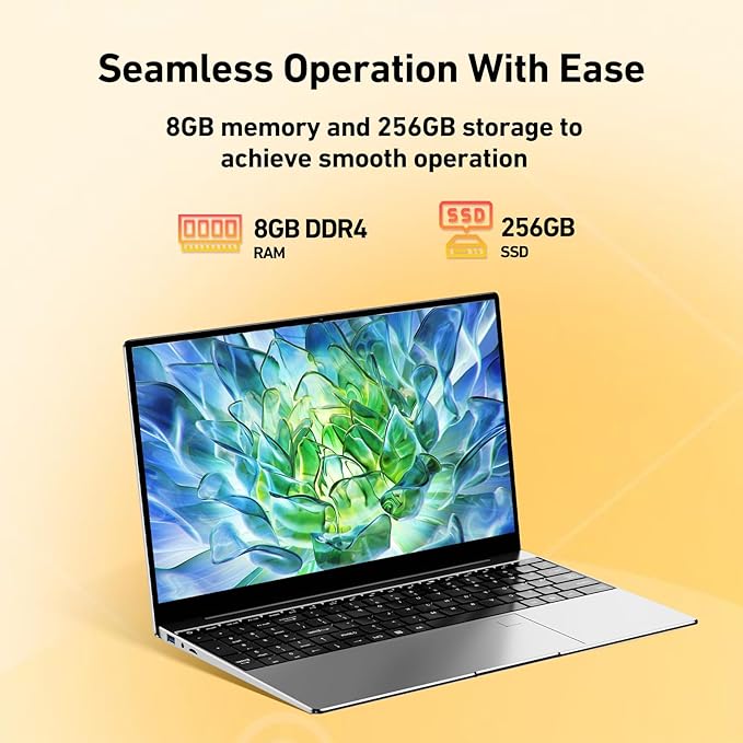 VAIZMOYE B14 Notebook 15.6" FHD Intel N95 8GB RAM 256GB SSD Win11 miniatura 3