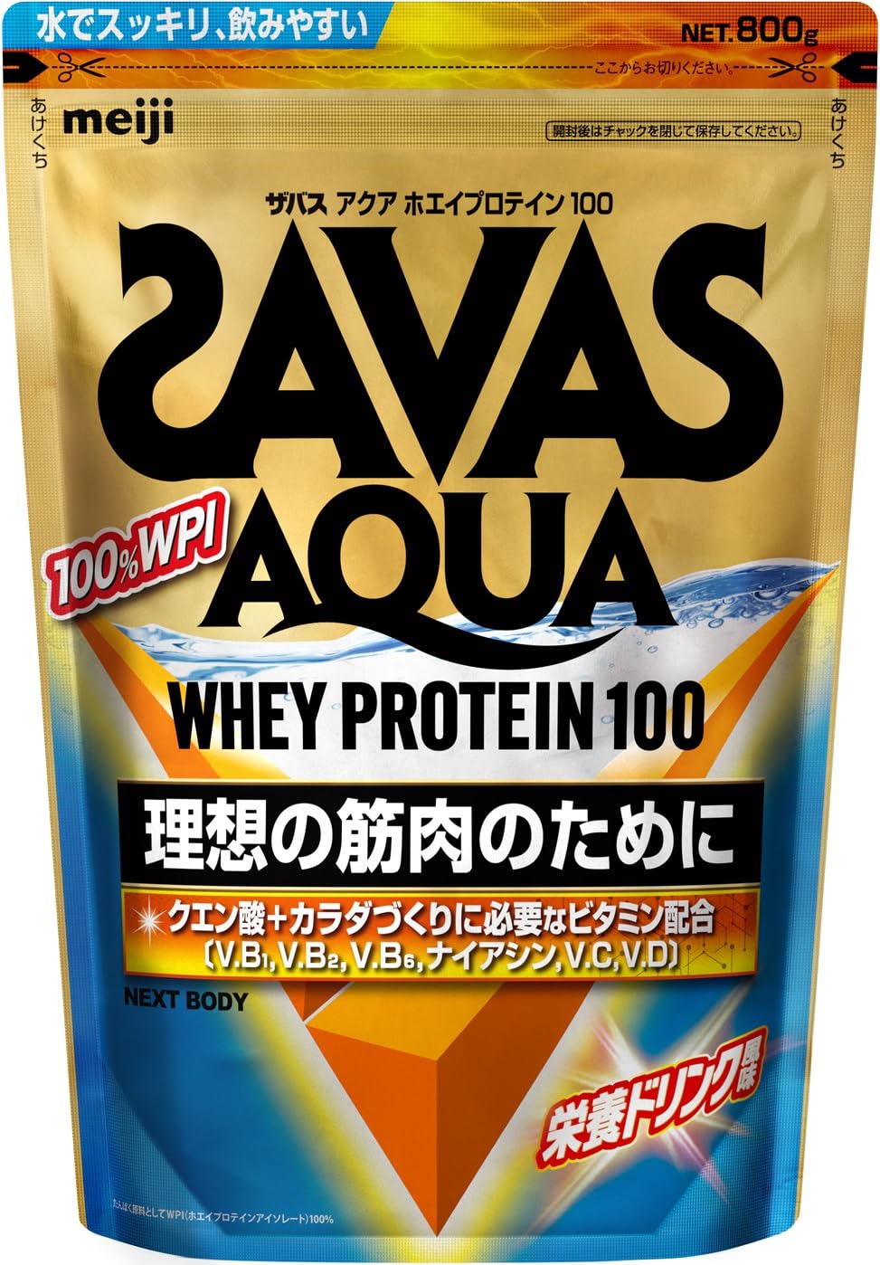 Amazon | ザバス(SAVAS) アクアホエイプロテイン100 栄養ドリンク風味  