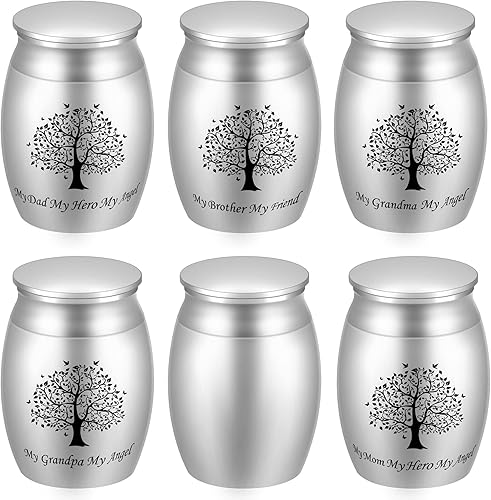 Miniatura 9 de Urna personalizada para cenizas humanas, pequeñas y hermosas urnas de cremación de corazón para mamá, mini urna de recuerdo pacífico para funeral,