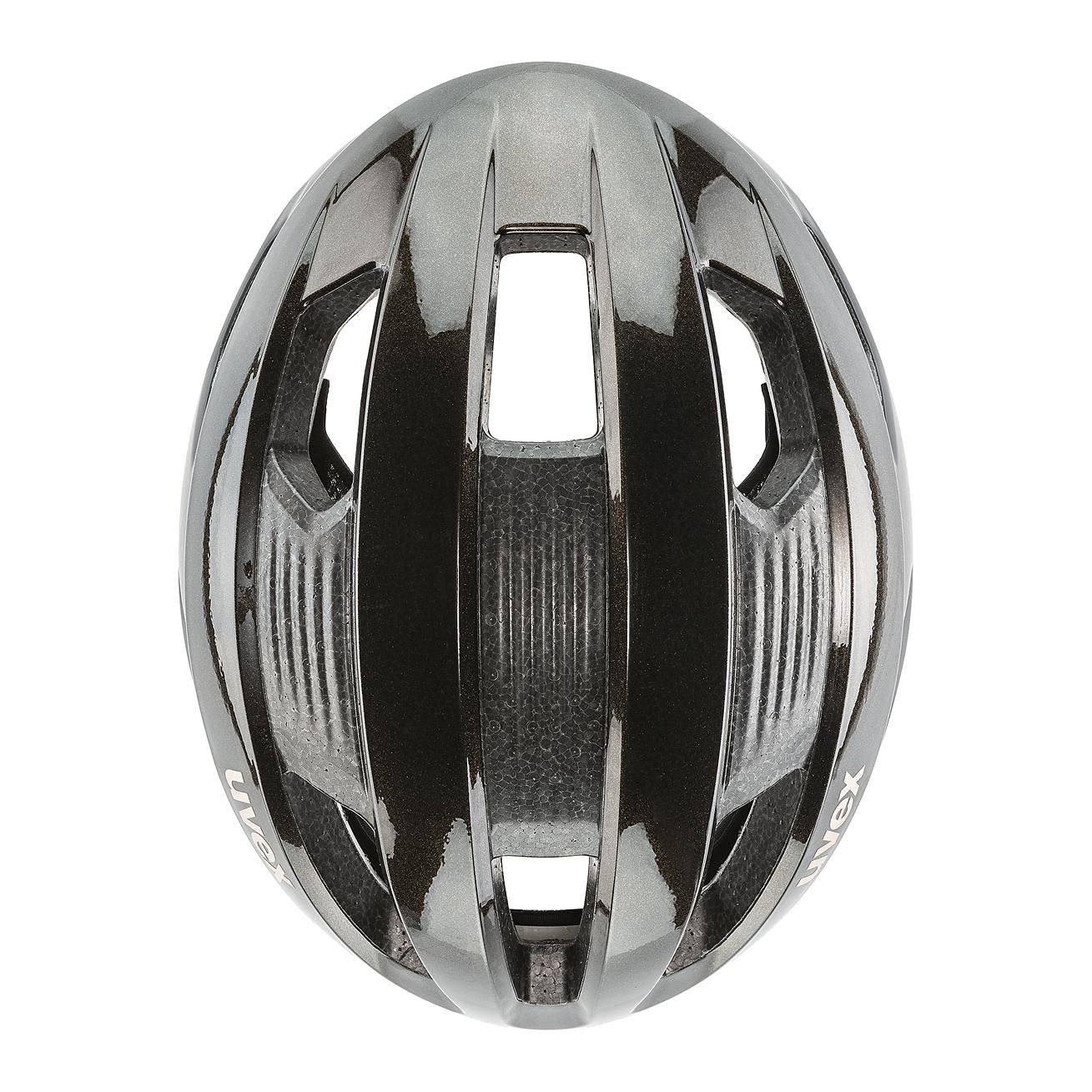 uvex rise cc Women's Edition, casco sicuro ad alte prestazioni da donna, regolazione individuale delle dimensioni, aerazione ottimizzata, black, goldflakes matt, 56-59 cm