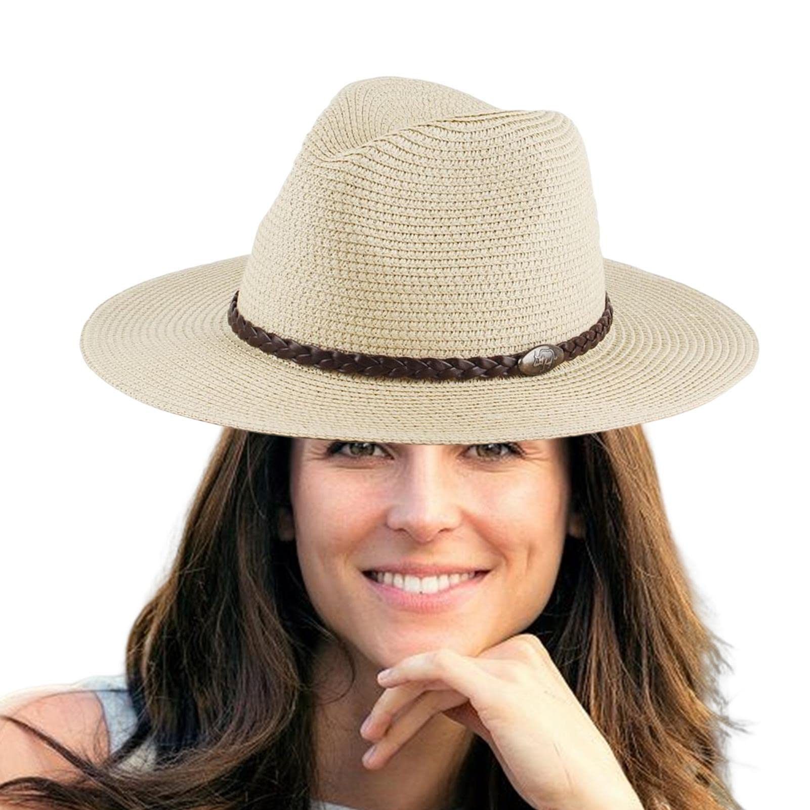 straw hiking hat