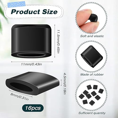 Miniatura 6 de 16 fundas protectoras de goma antiarañazos, puntas de silicona, bandeja para freidora de aire, patas de goma, parachoques de goma, piezas de