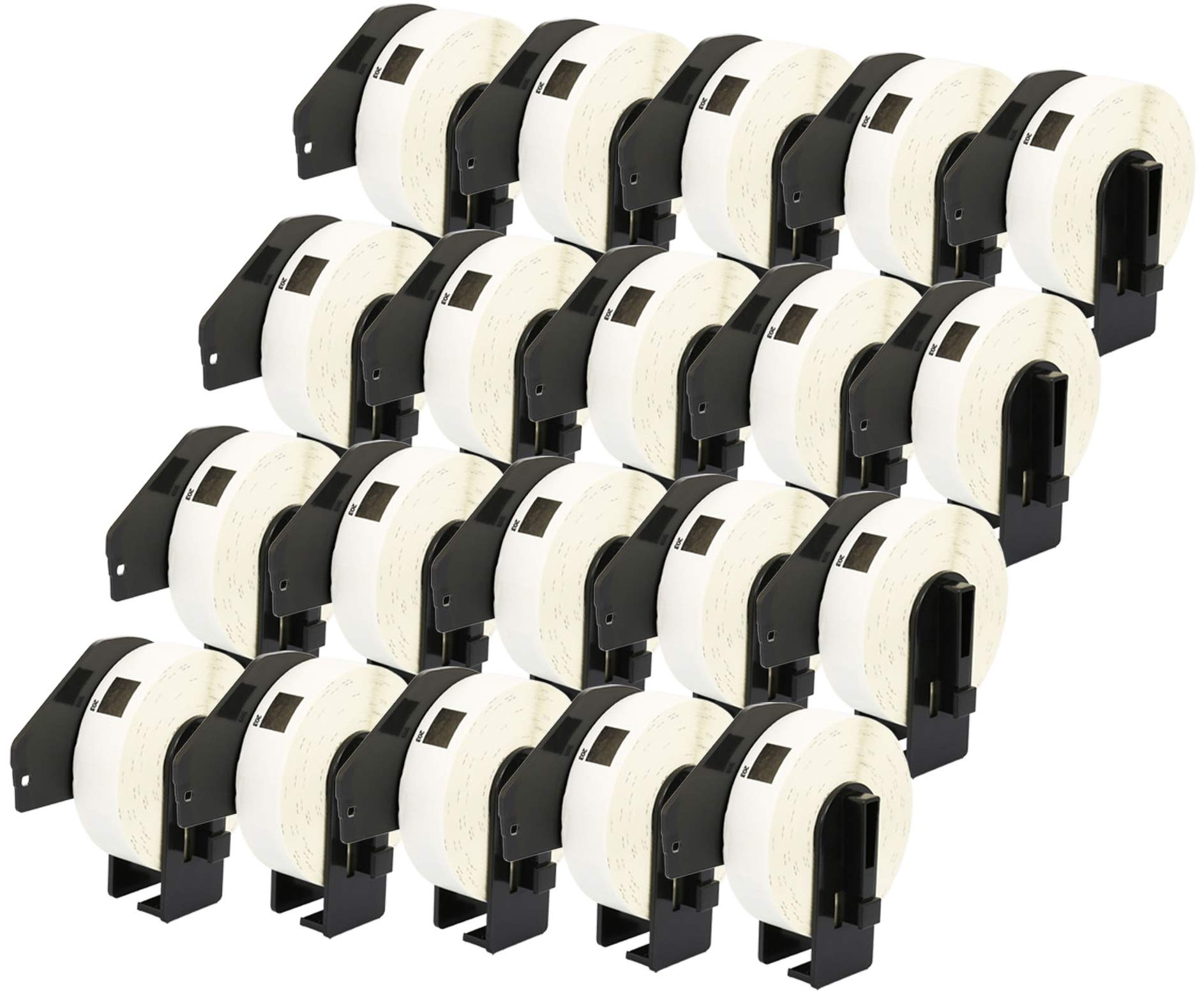 20 x DK-11203 58 x 58 mm rolki do folderów plików (300 etykiet na rolkę) do P-Touch QL-1110NWB QL-1100 QL-1060N QL-500 QL-500BW QL-570 QL-580 QL-700 QL-700 QL-700 QL-700 QL-700 QL-7110W QL-800 QL-810W QL-820NWB