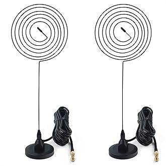 Proxicast 4G/5G Wideband Spiral Magnetic Antenna 6-8 dBi with SMA & TS9 Connectors Compatible with AT&T Nighthawk, Verizon Jetpack, Cradlepoint, Pepwave, MoFi, Digi (Wave Catcher ANT-124-WAV-2PK)