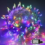 Christmas String Lights, 98FT 300 LEDs Indoor Outdoor Fairy Lights 8 Flashing Modes with End-to-End Plug, Waterproof Fairy Lights for Bedroom Wall Wedding Party Decorations - (Warm White)