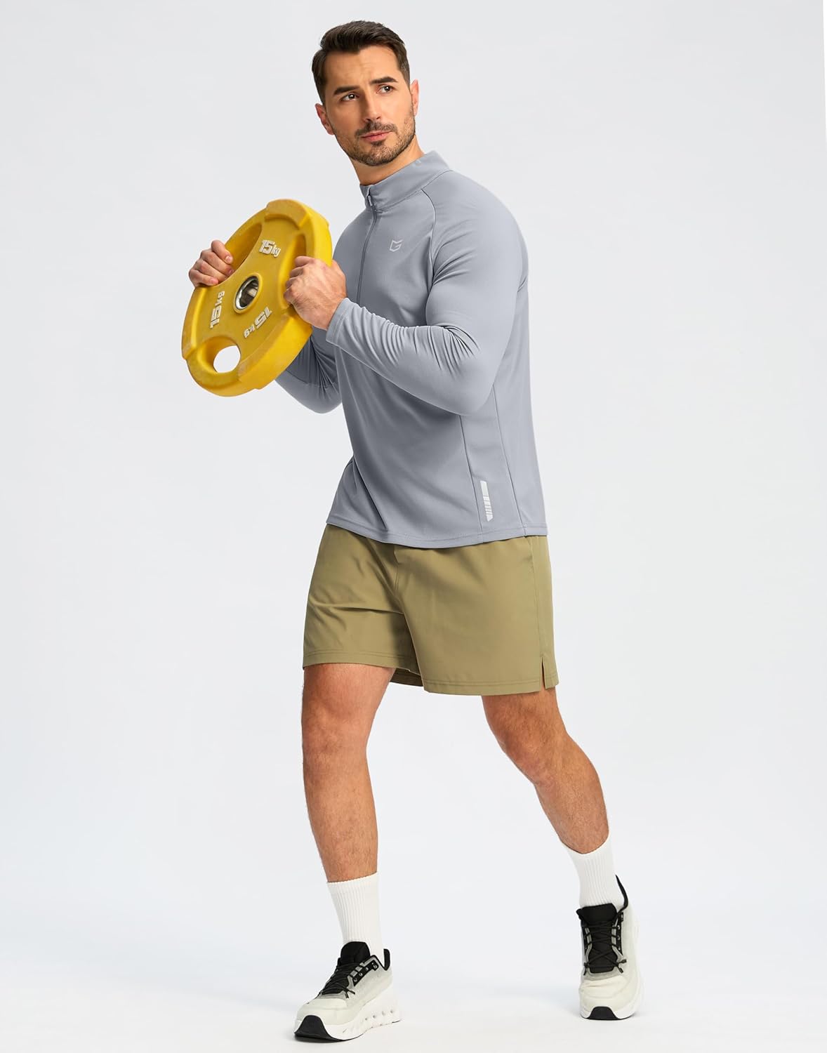 G Gradual Men's Running Shirts Long Sleeve Athletic Shirt Lightweight Quick Dry Quarter Zip Pullover for Men Workout Gym Golf - Image 3