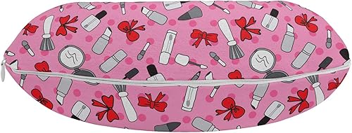 Miniatura 96 de Lunarable Teal Travel Pillow Neck Rest, Aquatic Fauna Theme Hand Drawn Style Various Starfish in Blue Shades, Memory Foam Traveling Accessory for