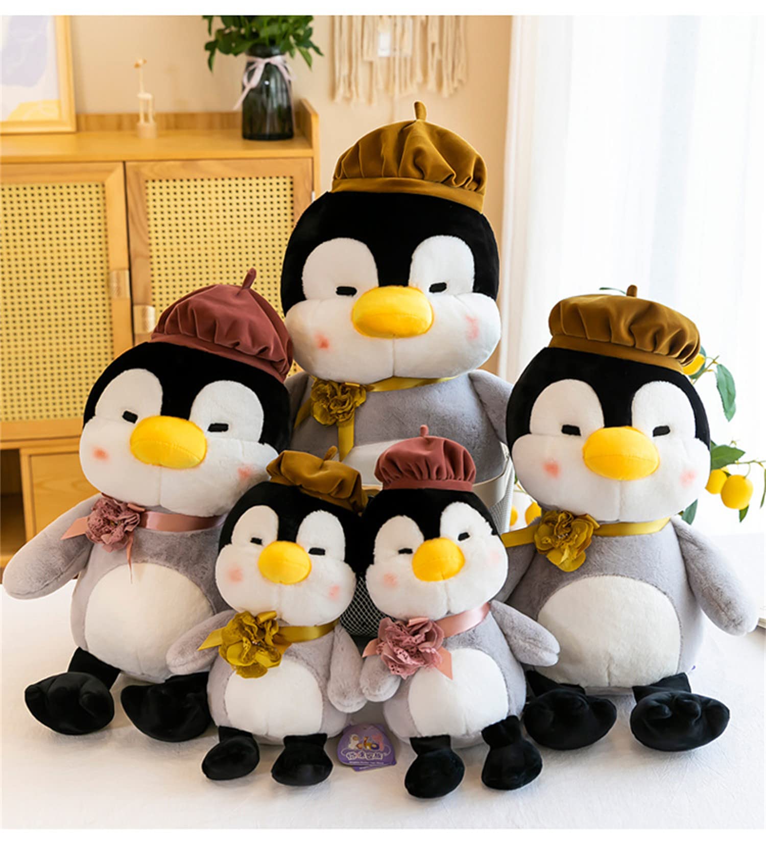 ISAKEN Pinguin Kuscheltier Plüsch – Superweich, 3 Größen (25/35/45 Cm), Perfektes Geschenk Für Kinder