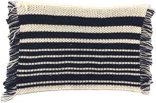 Melody Jane Dolls Houses Dollhouse Navy Blue & White Striped Rug 1:12 Modern Flooring Floor Accessory