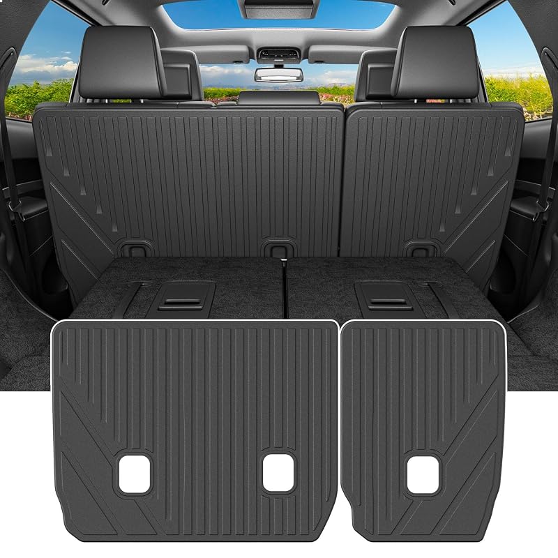 Kit de Tapetes para Encosto do Banco da 2ª Fileira powoq para Dodge Durango 7 Lugares 2016–2026, 2 peças