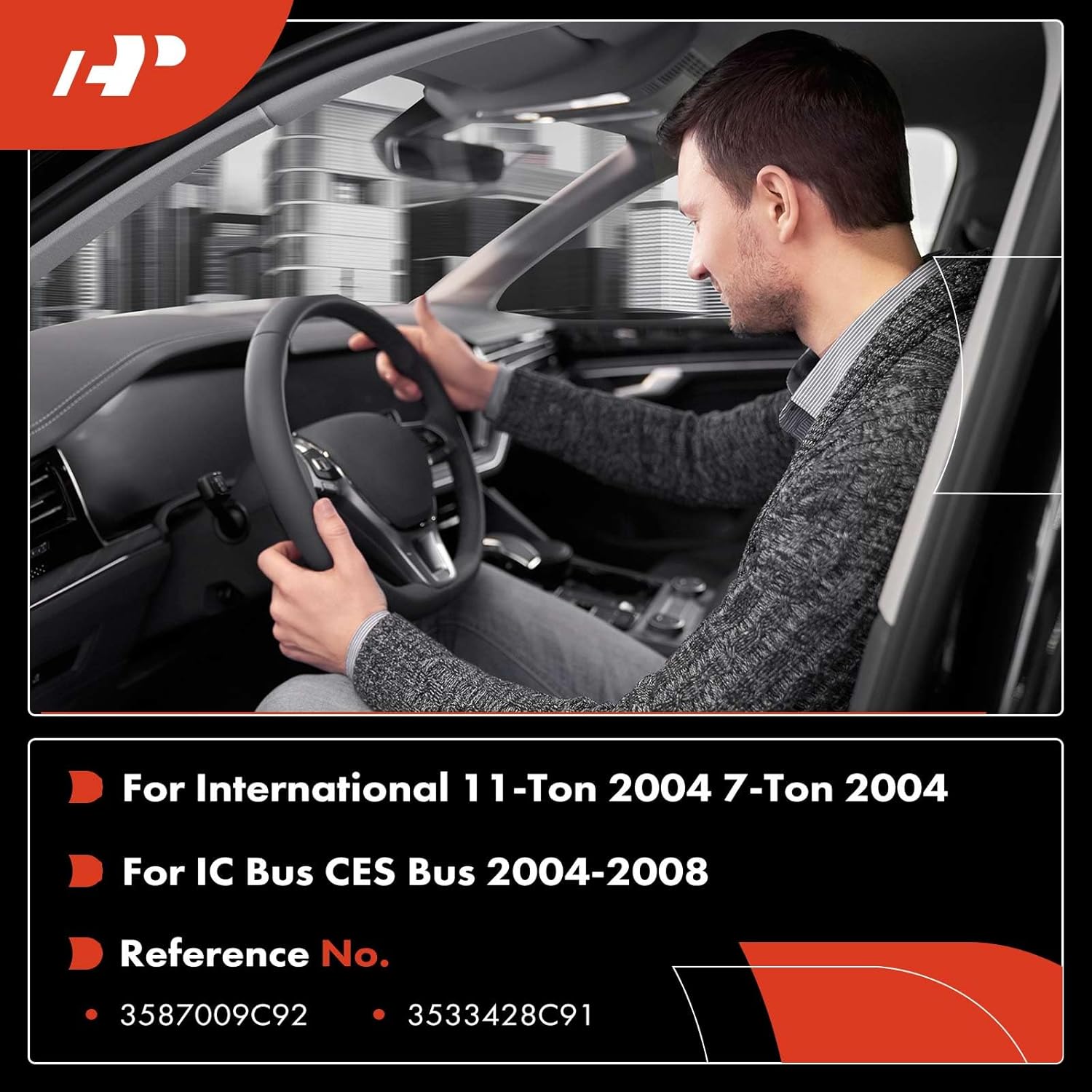 A-Premium Turn Signal Switch, Windshield Wiper Multifunction Switch Compatible with International 11-Ton 2004, 7-Ton 2004 & IC Bus CES Bus 2004-2008