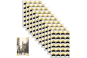 240-Piece Shiny Gold Self-Adhesive Photo Corners for Scrapbooking and Photo Albums