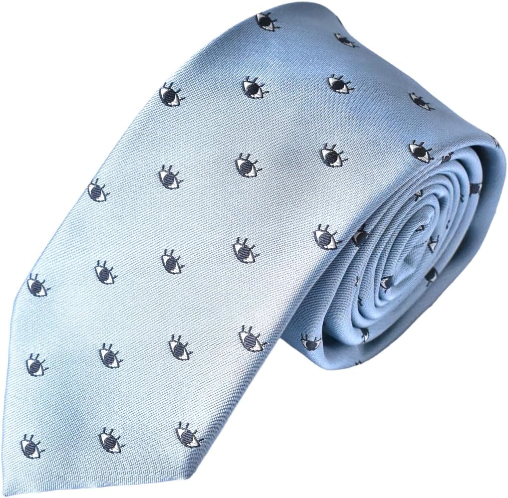 Maker V Eyes Neckties, Optometrist Necktie, Eye Doctor Tie, Optometrist Ties, Eye Surgeon gift for men, Oculoplastic Surgeon, Opthalmologist Gifts