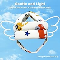 Vista 6 de Protector de cabeza de bebé para gatear caminando, casco de bebé ajustable sin golpes y cojín suave, gorra de seguridad infantil para niños que