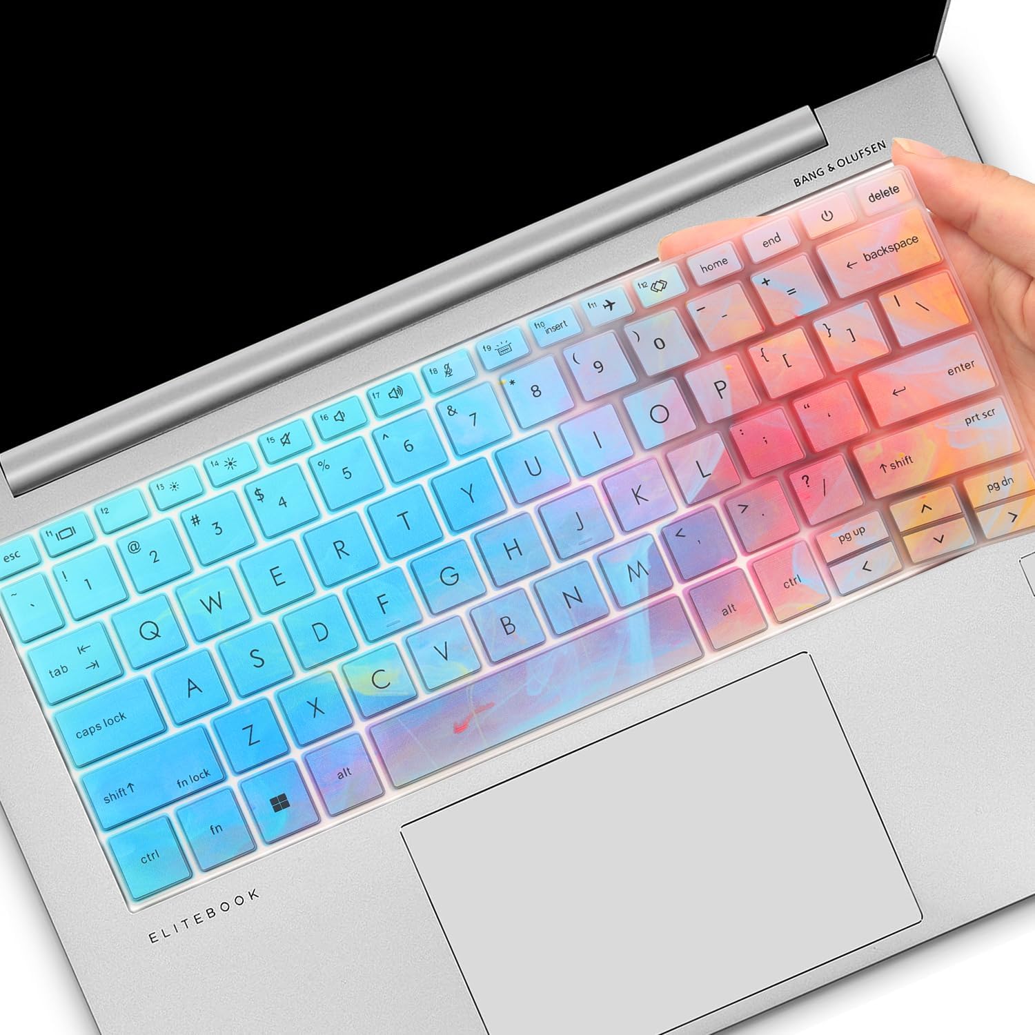 Colorful Keyboard Cover for HP EliteBook 830 835 840 845 1040 G9 G10 2025 2024 2023 2022 13.3 14 inch Laptop Accessories Keyboard Protective Skin (Not fit The 830/840/845/1040 G11 G8 G7 G6 G5 G4 G3)