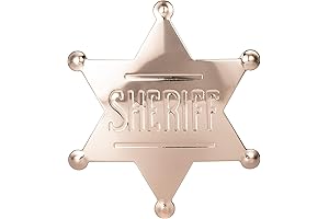 Pink Sheriff Badge for Kids, Girls, and Adults
